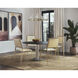Monaco 48 X 30 inch Gold / Grey Marble / Charcoal Grey Dining Table